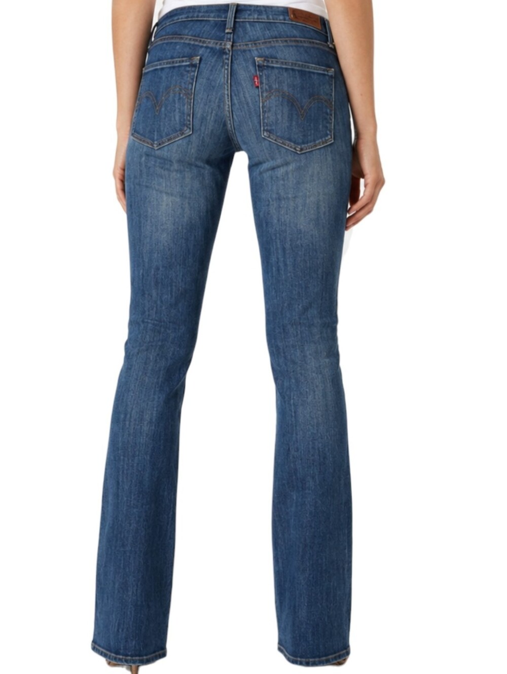 Levis Demi Curve Classic Rise Boot Cut Jeans Womens 30 Blue